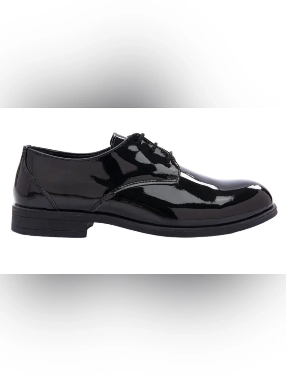 Moustache Patent Lace Dress Shoes (24 EU - 8 Toddler US)